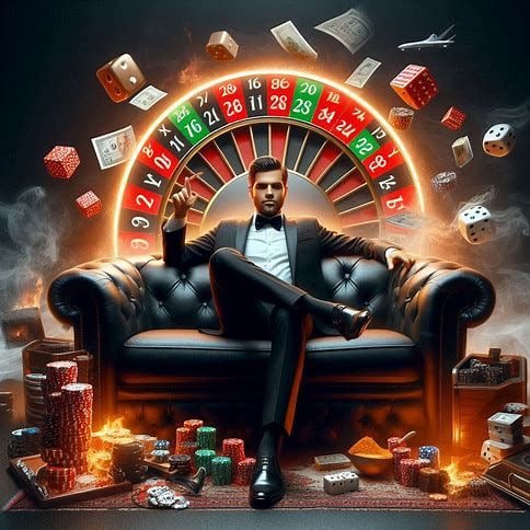 Roda Roulette Eropa K f16 bercahaya ungu